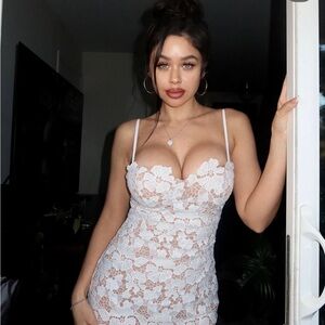 Fashion Nova lace maxi dress